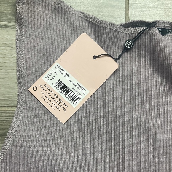 Tall Wide Neck Raw Edge MIDI Dress - Picture 4 of 5